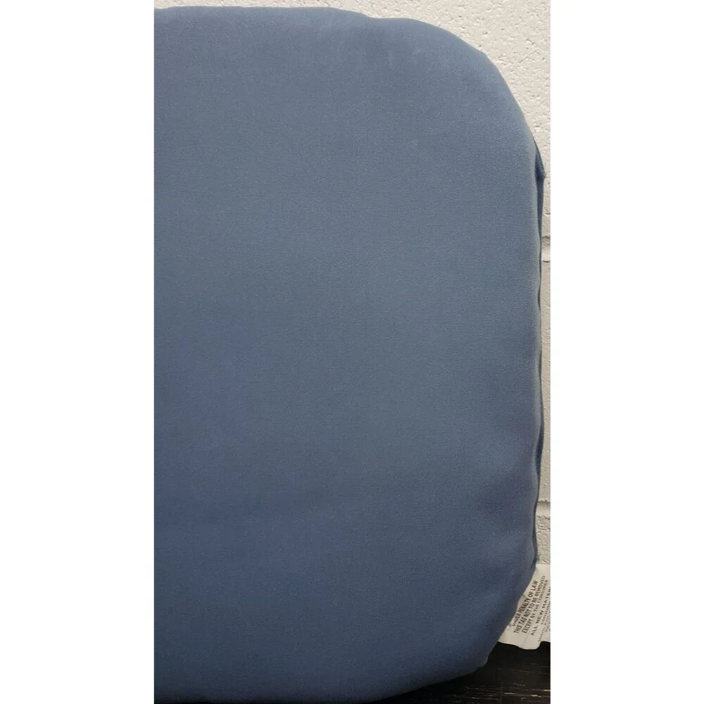 SET OF 2 THICK REVERSIBLE IN/OUTDOOR CUSHION CHAIR PADS (18x20